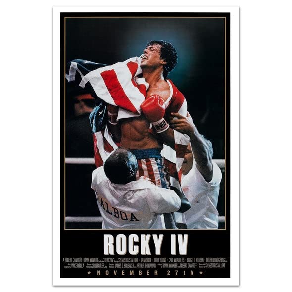 ROCKY4　ポスター　ロッキー4 Amazon.com: ROCKY IV (1985) Original Authentic Movie Poster